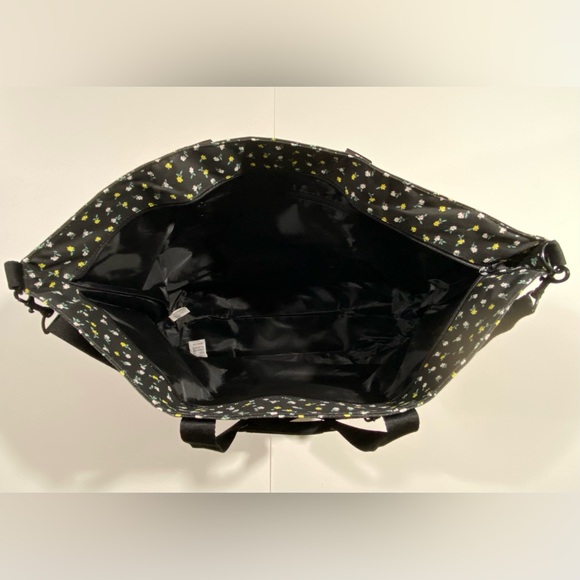 PINK Victoria Secret Black Floral Tote Bag NWT - Picture 3 of 5